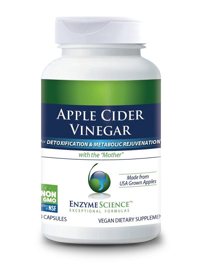 Enzyme Science Enzyme Science Apple Cider Vinegar, 60 Capsules - Organic ACV Supplement, for Digestive Health  - Image 1