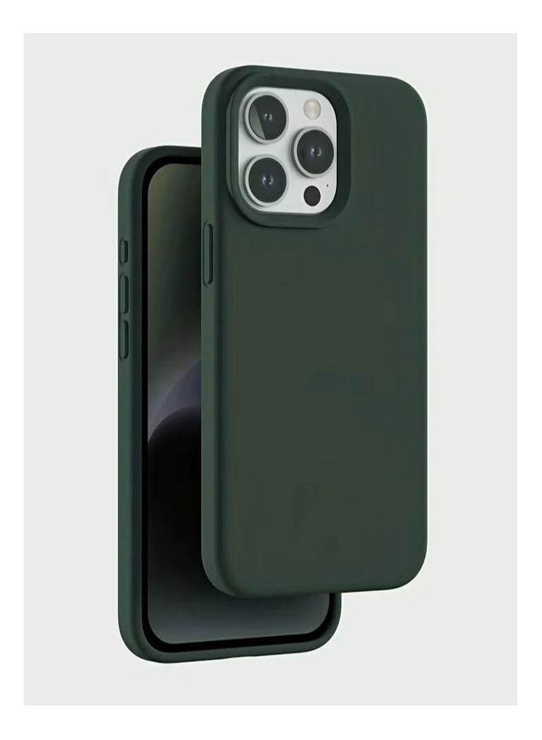 general Liquid Silicone Slim Protective Case for iPhone 14 Pro Max – Midnight Green - Image 1