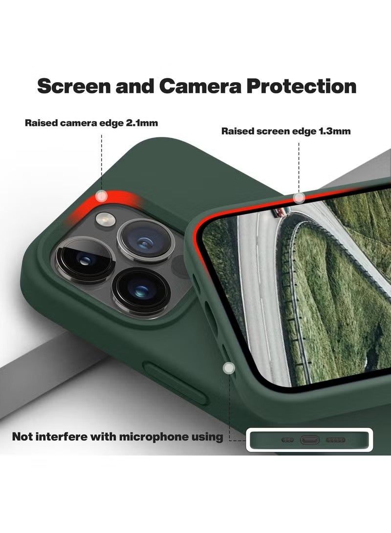 general Liquid Silicone Slim Protective Case for iPhone 14 Pro Max – Midnight Green - Image 5