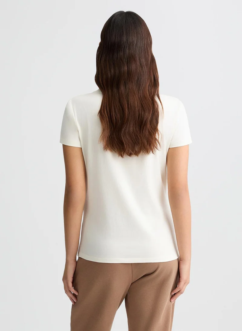 Liu Jo T-shirt with logo and gemstones