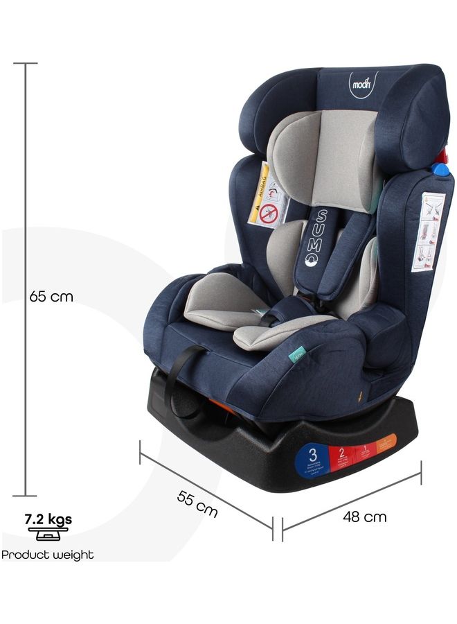 Moon Hefty Baby Car Seat Baby Group(0,1,2) - Navy Blue - Image 3