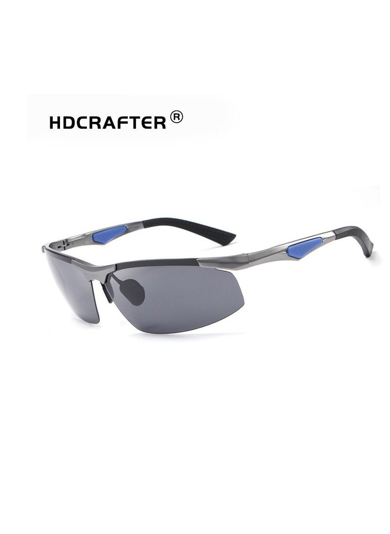 HDCRAFTER - New polarized frameless all aluminum magnesium sports driving cycling glasses - Image 1