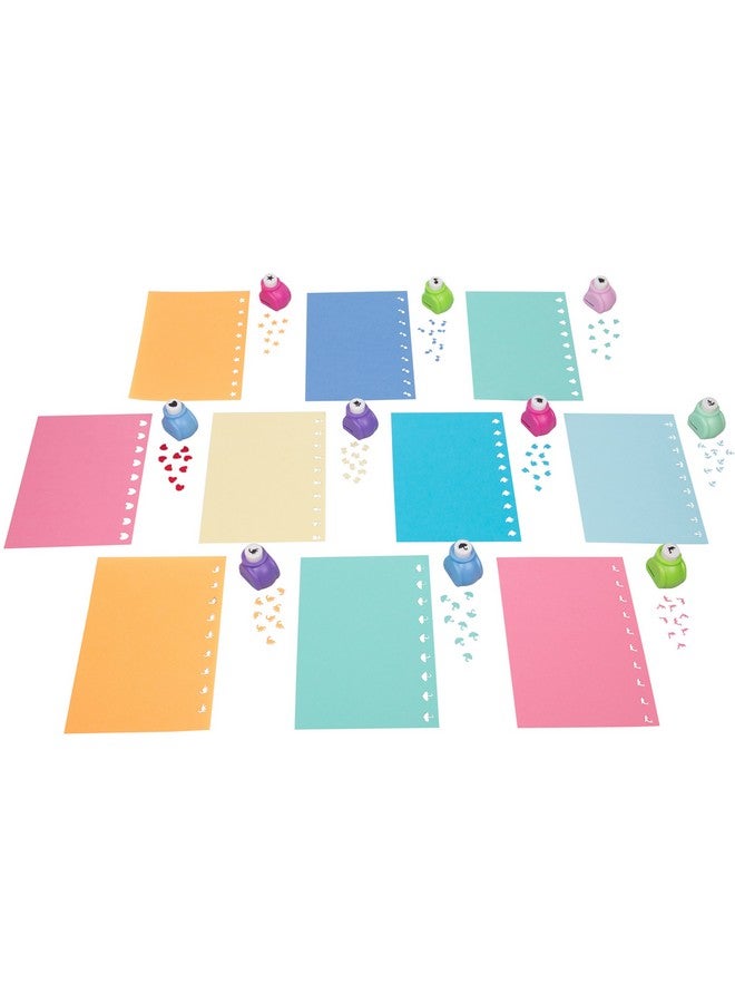 SCS Direct Scrapbook Paper Punch - 58pc Mini Paper Hole Punchers w Case - All Different Crafting Shape Designs -Hole Punch for Greeting Cards, Scrapbooking, Arts & Crafts, School Projects for Kids & Adults, Gift  - Image 5