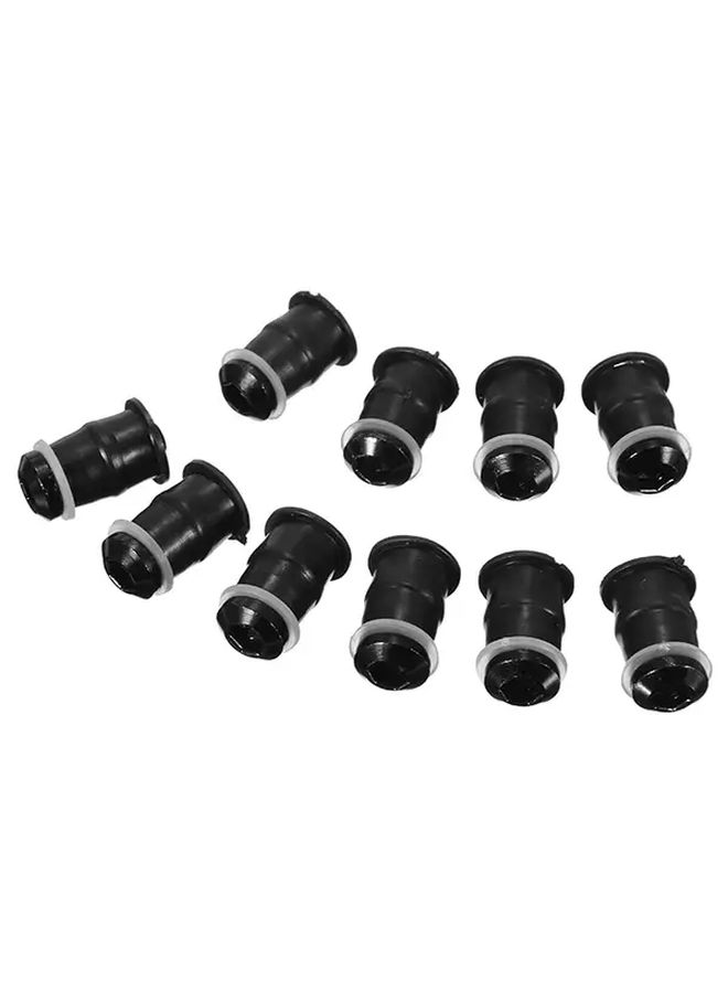 10pcs Black M5x16mm Motorcycle Windscreen Windshield Screws Bolts And Nuts Fastener Kit - Image 3