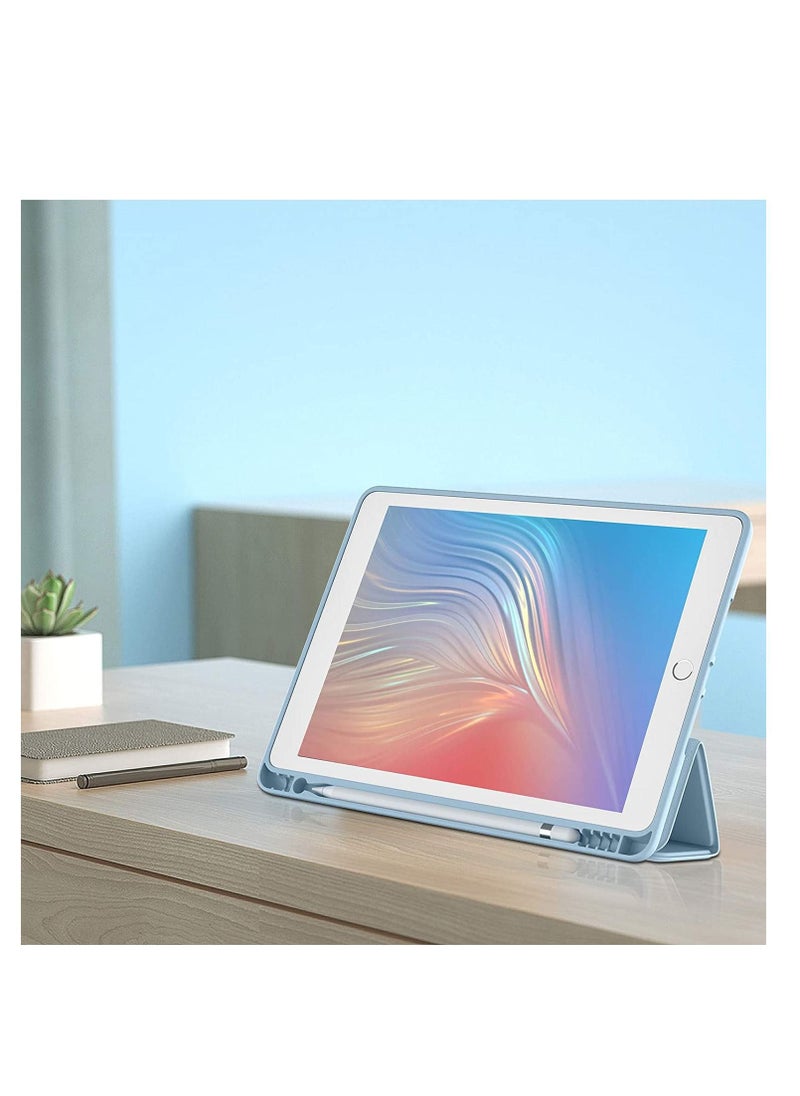 Generic - IPad 9.7 Inch 2018 2017 Model A1822 A1823 A1893 A1954 6th 5th Generation Auto Wake Sleep With Pencil Holder Blue - Image 1