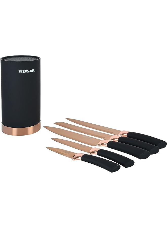 Winsor طقم سكاكين غير لاصقة، 6 قطع، أسود - Image 1