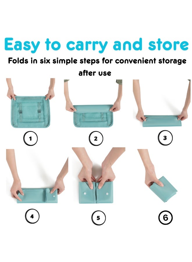 مجموعة مكعبات تعبئة السفر مكونة من 7 قطع - منظمات أمتعة متينة مزودة بسحابات شديدة التحمل للملابس والأحذية وأدوات النظافة الشخصية والأغراض الأساسية - حقائب تخزين سفر متعددة الأحجام للحقائب المنزلية والنادي الرياضي ورحلات العمل - هدية مثالية للرجال والنساء - Image 5