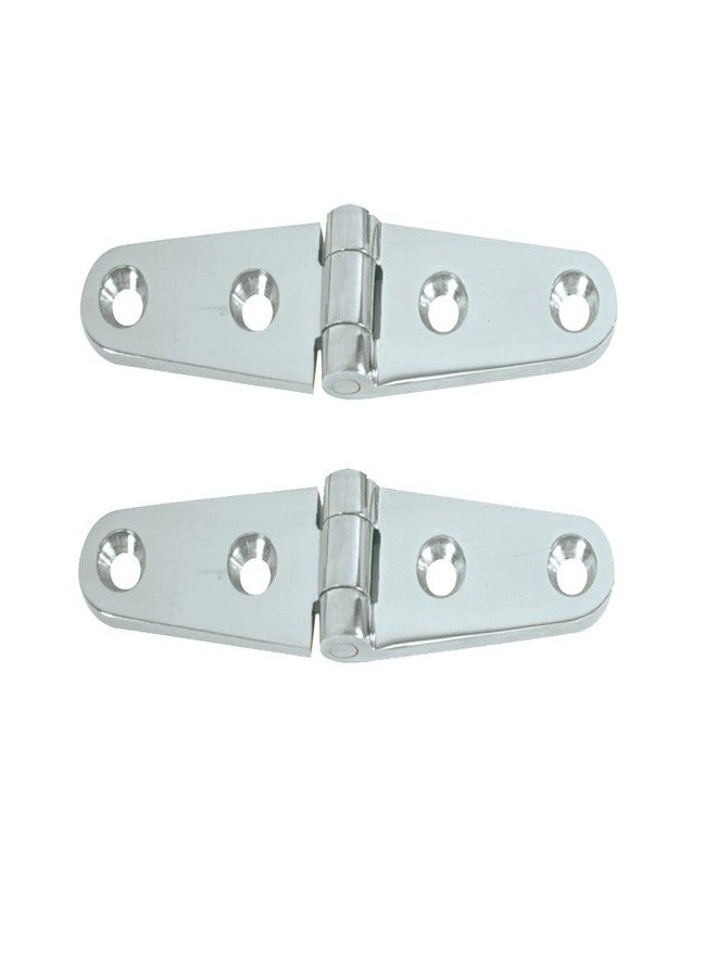 Whitecap Strap Hinge 4''X11/16'' Chr/Brass Pair - Image 1