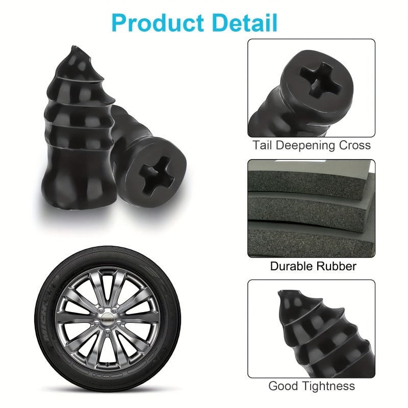 85pcs Universal Tire Repair Plug Kit for Car Motorcycle SUV Truck ATV - Image 2