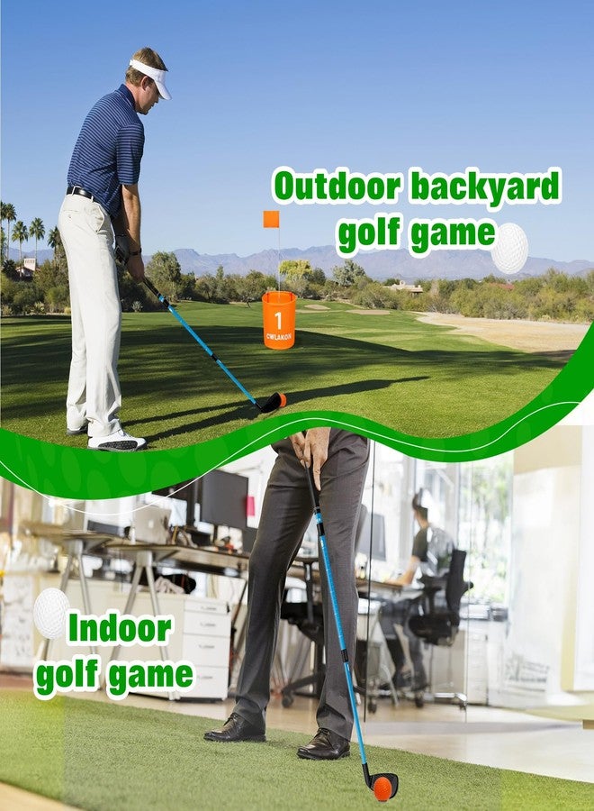 CWLAKON Golf Club Length Adjustable for Backyard Golf Game, Yard Golf Games Club for Toddlers Junior Adults Family, Plastic Golf Club for Indoor Outdoor Golf Training Chipping Games, 2 Pack - Image 4