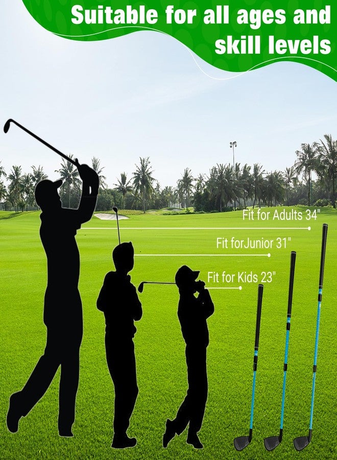 CWLAKON Golf Club Length Adjustable for Backyard Golf Game, Yard Golf Games Club for Toddlers Junior Adults Family, Plastic Golf Club for Indoor Outdoor Golf Training Chipping Games, 2 Pack - Image 3