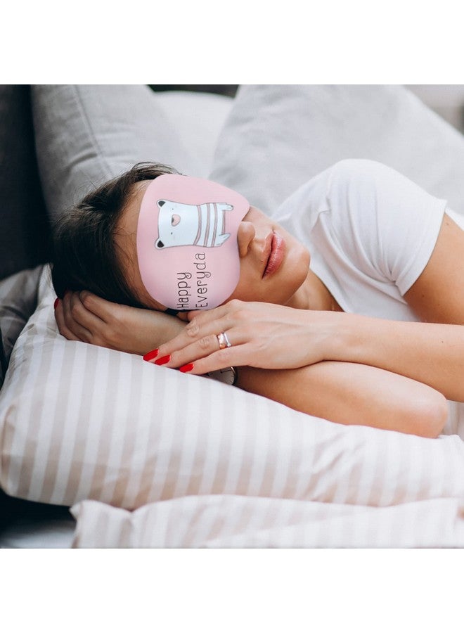 Jenna Blush Cartoon Polyester Eye Mask For Insomnia, Meditation, Puffy Eyes And Dark Circles  - Image 4