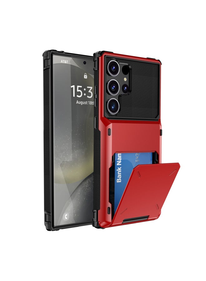 Cross-border New Flip Card Phone Case For Samsung Drop-resistant Protective Case Multiple Models Available 