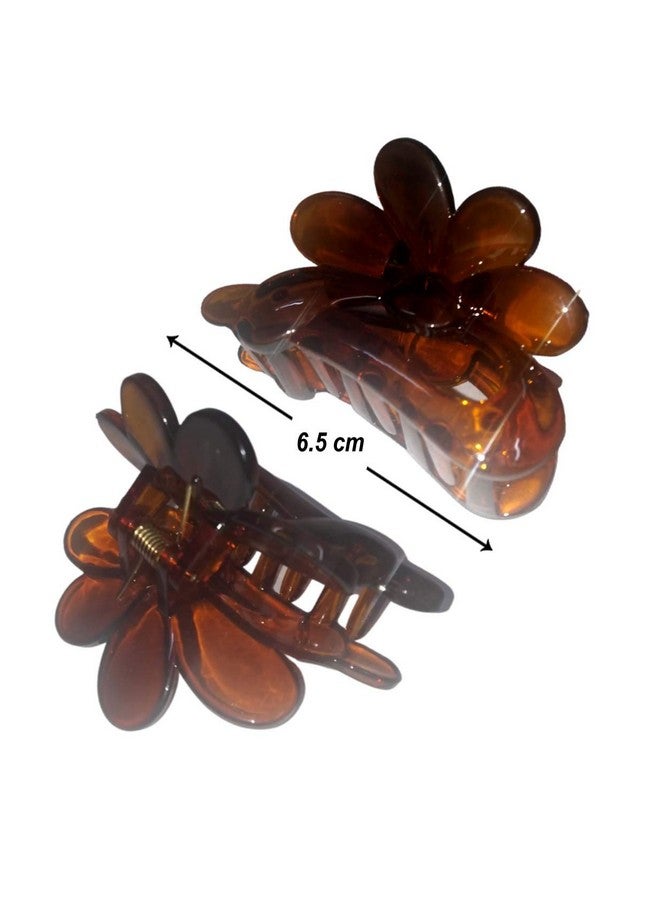 NAT Big wide Teeth Hair Clips Claw Clamp Non Slip Hair Accessories for All Kinds of Hairstyles Women Girls (Black Brown, Pack of 3) - Image 3