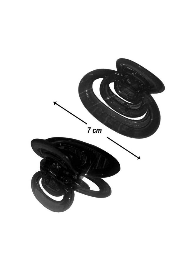 NAT Big wide Teeth Hair Clips Claw Clamp Non Slip Hair Accessories for All Kinds of Hairstyles Women Girls (Black Brown, Pack of 3) - Image 4