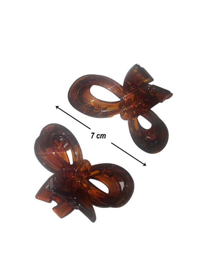 NAT Big wide Teeth Hair Clips Claw Clamp Non Slip Hair Accessories for All Kinds of Hairstyles Women Girls (Black Brown, Pack of 3) - Image 2