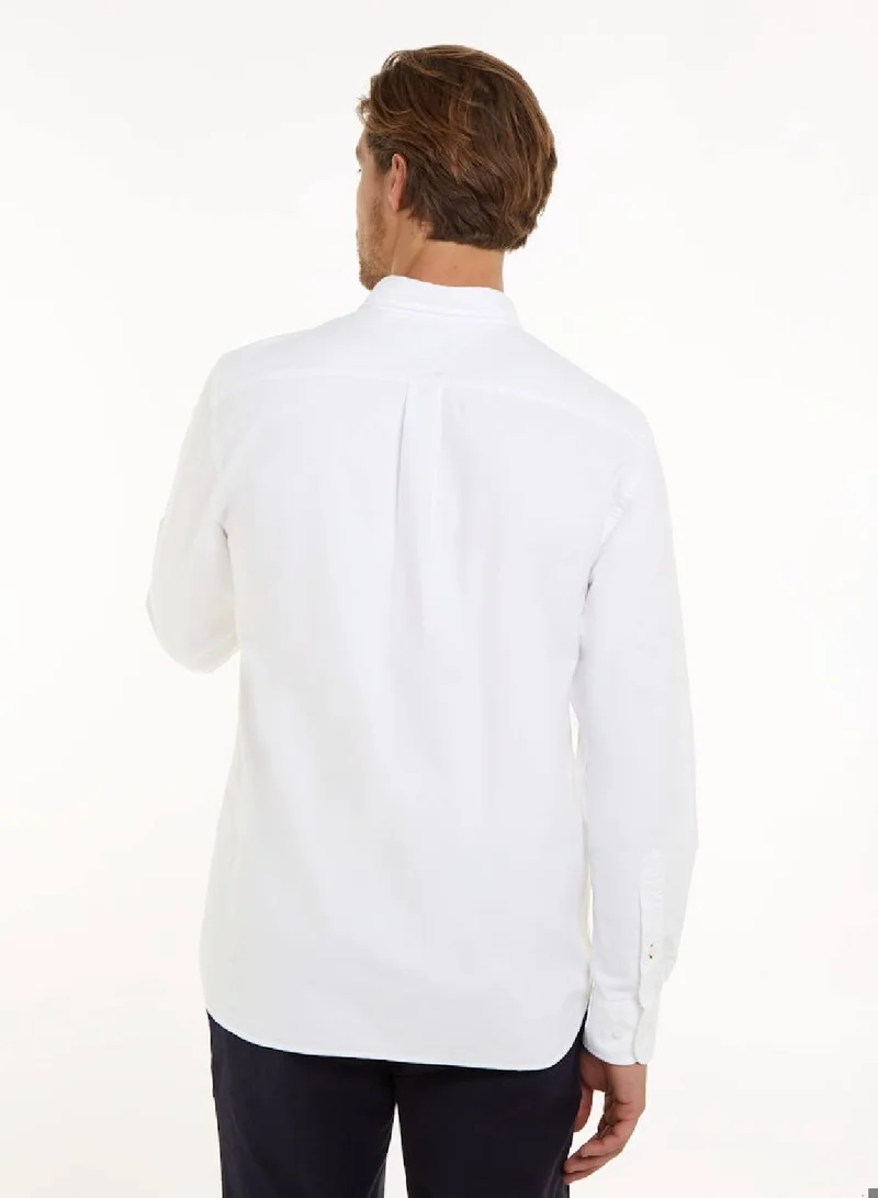 TOMMY HILFIGER Men's Heritage Regular Fit Oxford Shirt -  Pure Oxford cotton, White