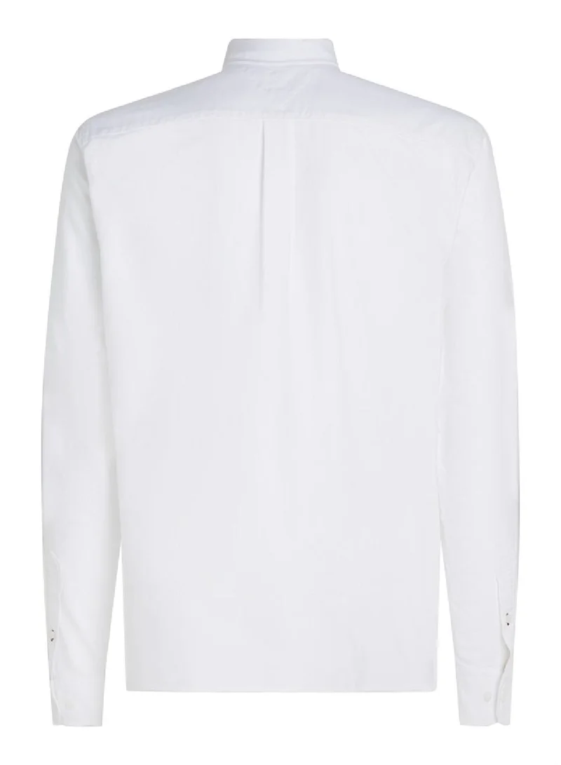 TOMMY HILFIGER Men's Heritage Regular Fit Oxford Shirt -  Pure Oxford cotton, White
