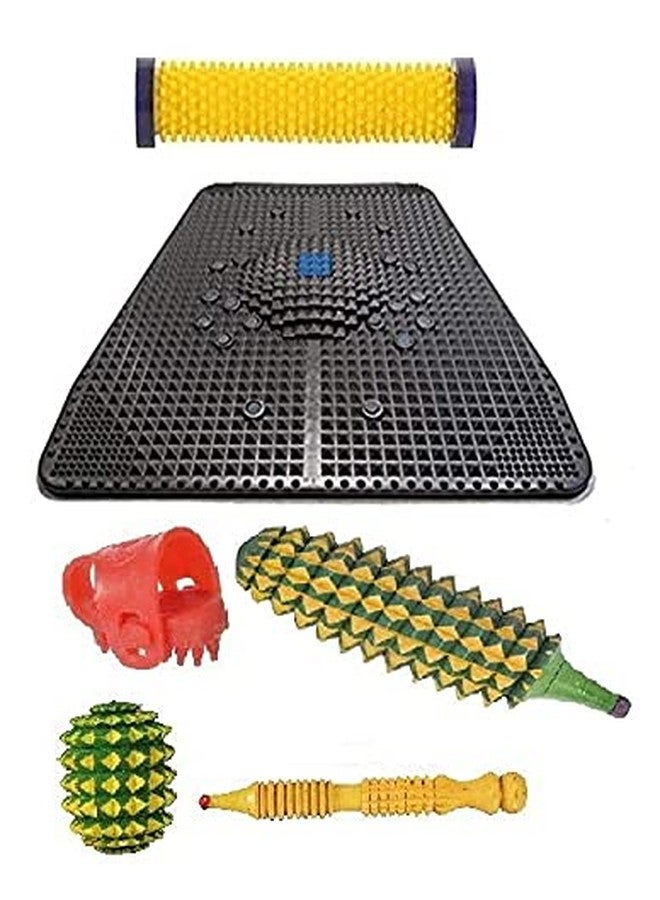 ACi Acupressure Super PowerMat 2000 Accupressure Magnet Pyramids For Stress And Pain Relief With Thumb Pad Tool Kit - Image 1