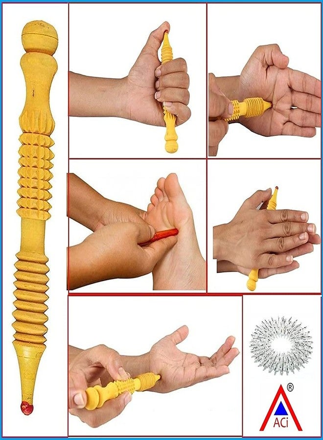 ACi Acupressure Super PowerMat 2000 Accupressure Magnet Pyramids For Stress And Pain Relief With Thumb Pad Tool Kit - Image 5