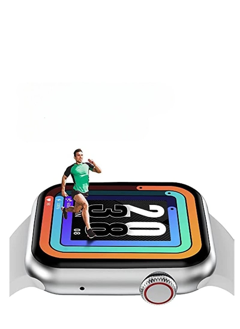 Generic - Universal Smartwatch with Touchscreen Compatible with Android and iOS Devices such as Apple, Samsung, LG with Fitness Tracker with Bluetooth Connectivity Call/SMS Alerts and Pedometer Functionality. - Image 1