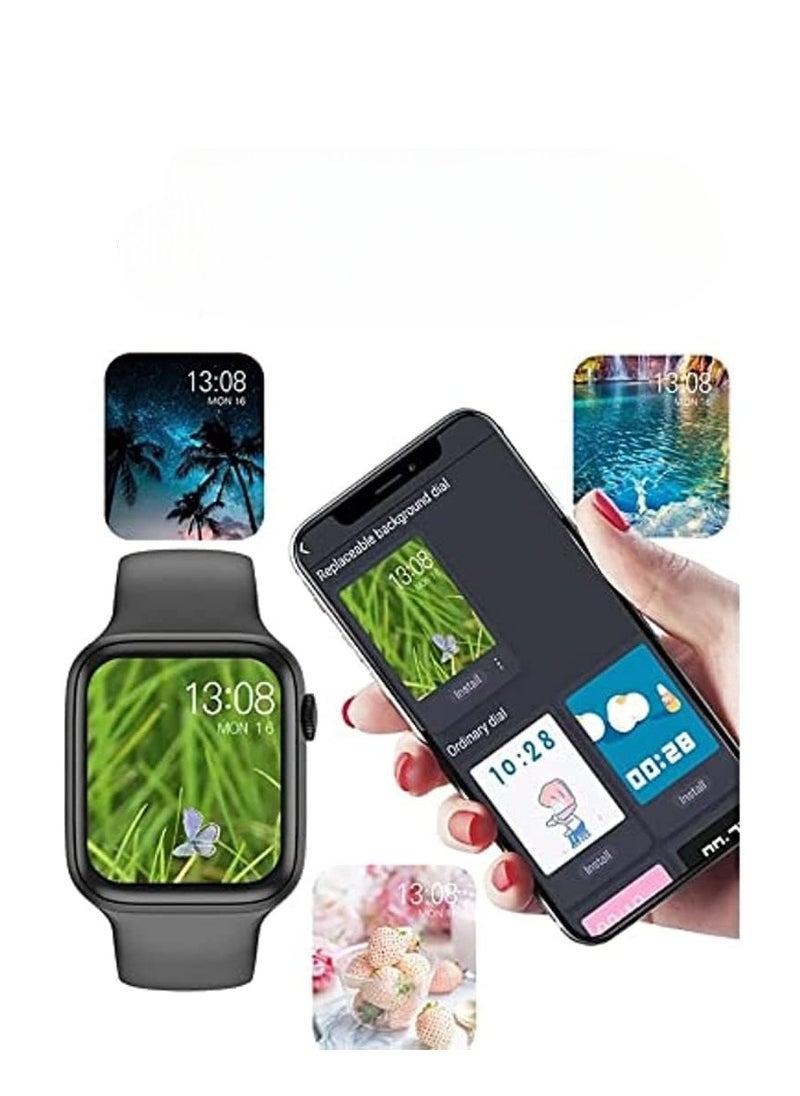 Generic - Universal Smartwatch with Touchscreen Compatible with Android and iOS Devices such as Apple, Samsung, LG with Fitness Tracker with Bluetooth Connectivity Call/SMS Alerts and Pedometer Functionality. - Image 1