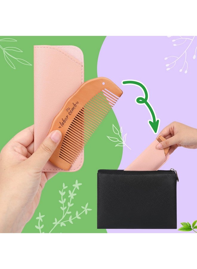 FEBSNOW 2 Pieces Birthing Combs For Labor, Wooden Comb For Labor, Natural Labor Comb To Labor Pain Relief, Birthing Comb For Pregnant Women'S Delivery Gifts, Christmas Gifts, Baby Gifts 