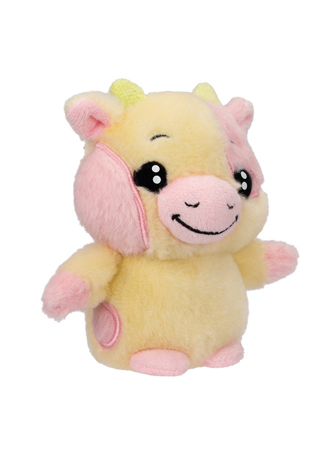 RUSS Li'l Peepers Plush Animal 10cm Wave 1 RBLP - 4" Pink Cow  - Image 2