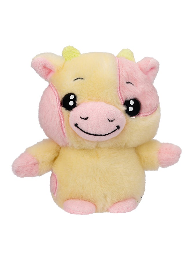 RUSS Li'l Peepers Plush Animal 10cm Wave 1 RBLP - 4" Pink Cow  - Image 4