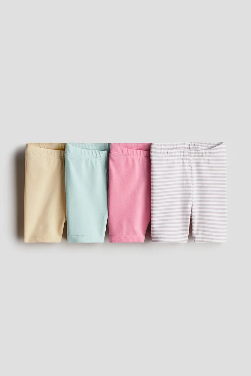 H&M 4-pack cotton cycling shorts