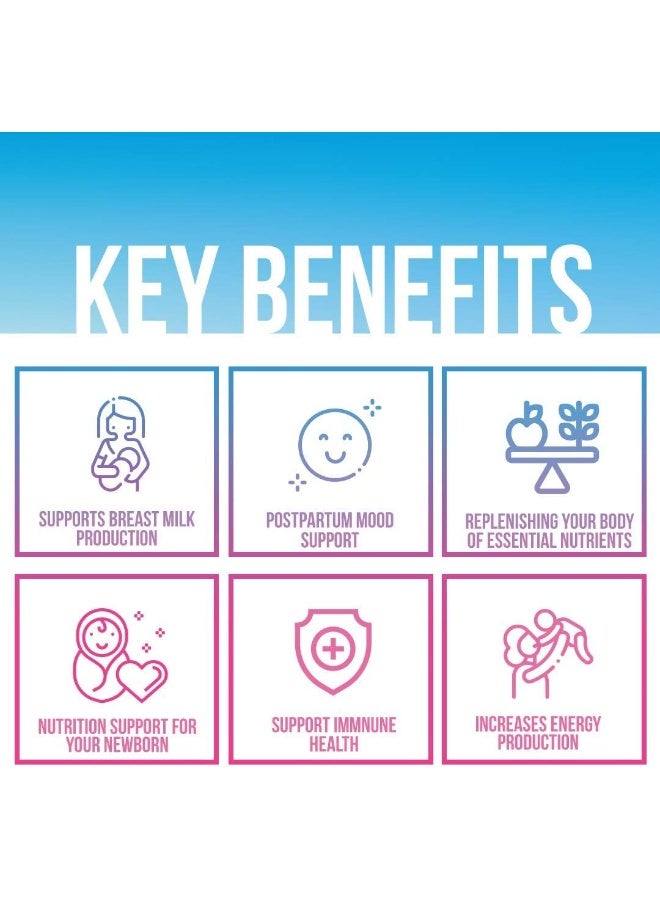 GoBiotix Postnatal Vitamin - Postpartum Vitamins For Energy, Mood, Breastfeeding Support - Image 2