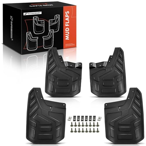 A-Premium مجموعة A-Premium من 4 قطع واقيات طين مع ملحقات الأجهزة متوافقة مع GMC Canyon 2023-2024 كابينة الطاقم بيك أب، (لا تناسب AT4X)، أمامية وخلفية (جانب السائق والراكب) - Image 1