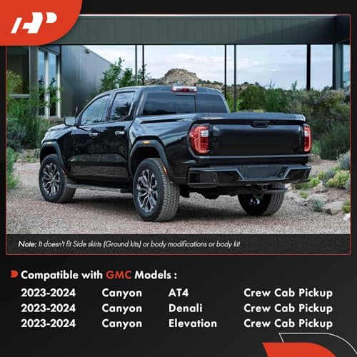 A-Premium مجموعة A-Premium من 4 قطع واقيات طين مع ملحقات الأجهزة متوافقة مع GMC Canyon 2023-2024 كابينة الطاقم بيك أب، (لا تناسب AT4X)، أمامية وخلفية (جانب السائق والراكب) - Image 2