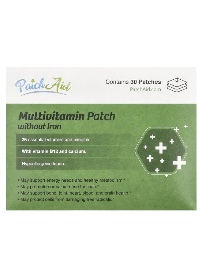 PatchAid - PatchAid, Multivitamin Patch without Iron , 30 Patches - Image 1