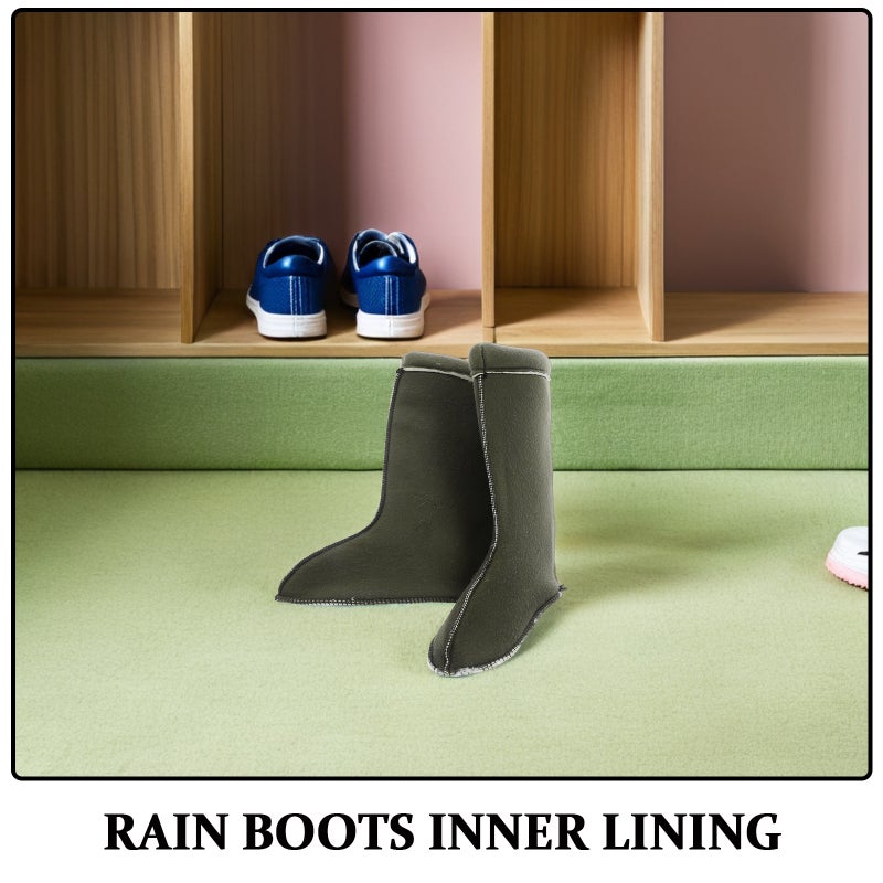 1 Pair Rain Boot Liners - Detachable Winter Thermal Rain Boots Inner Lining For Men Women - Insulated Removable Warm Shoe Inner For Cold Weather Walking Outdoor Work - Image 2