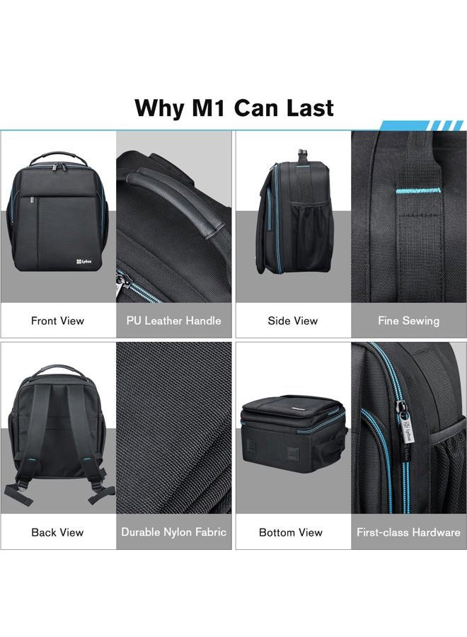 Lykus M1 Travel Backpack Case for DJI Mini 4 Pro, DJI Mavic 3 Classic, DJI Air 3, DJI Mini 3/Mini 3 Pro with RC-N1/RC-N2 Remote Controller, Black, Fit Dji Mavic and Rc-n1 Controller - Image 5
