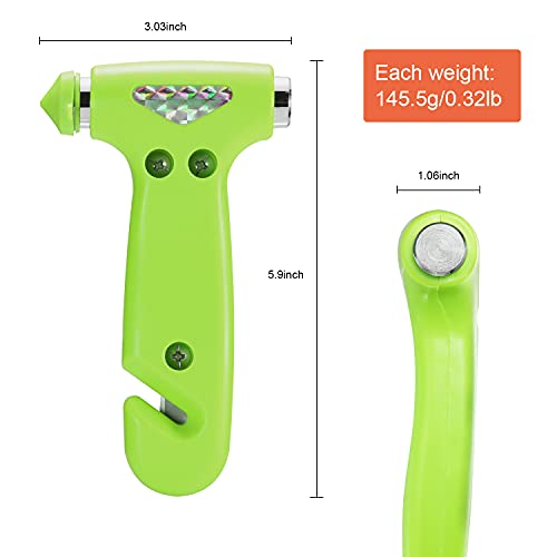 THINKWORK 6-in-1 Car Safety Hammer (Glow-in-Dark), Emergency Escape Tool with Window Breaker and Seat Belt Cutter for First Responders and Roadside Safety Kits, Life-Saving Hammer Gift for Family - Image 4