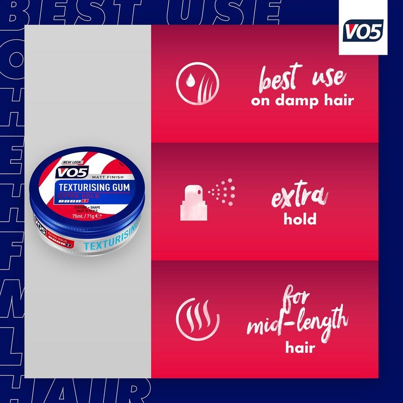 VO5 Extreme Style Texturising Gum 75ml - Image 2