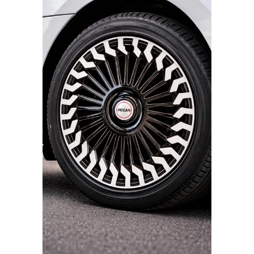 PRIGAN Wheel Cover for Punch 15 Inch Silver Black Wheel Cap (Available in 15,16 Inch) (Set of 4 Pcs) (Press Fitting) Model- Starex DC-15 - Image 4