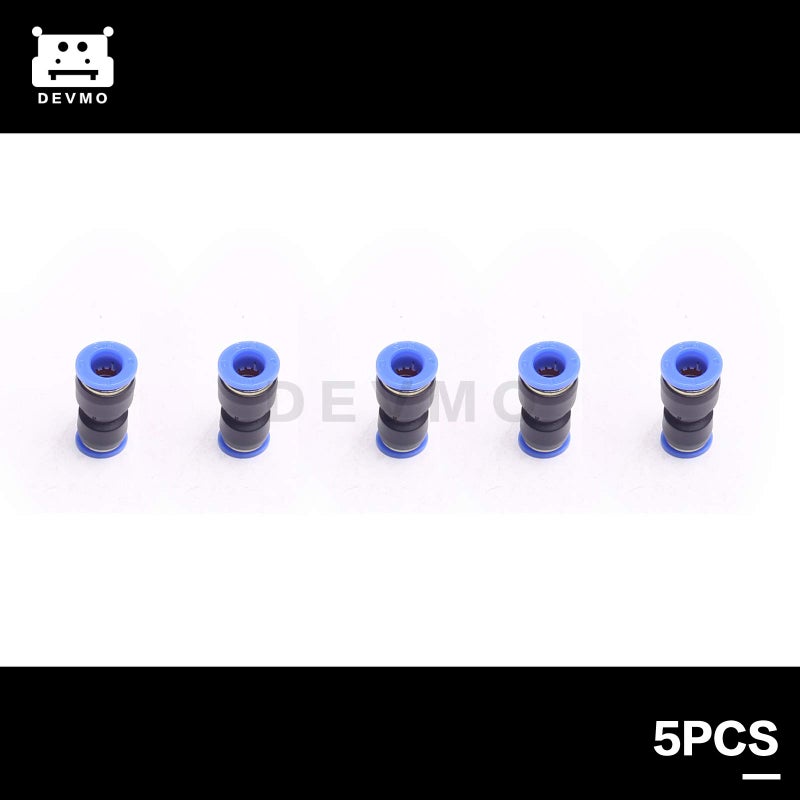 ديفمو Devmo 5 قطعة 6 مللي متر إلى 8 مللي متر أنبوب الهواء الهوائية دفع في تركيبات الغاز مستقيم البلاستيك موصلات سريعة المناسب - Image 2