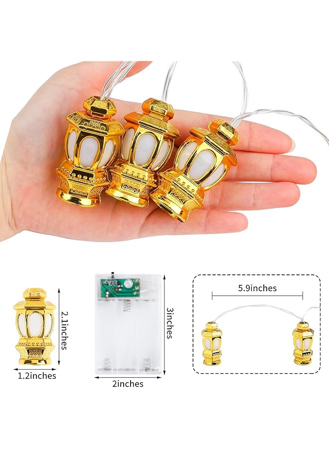 erorex 9.8 Feet 20 Lights Eid Decorative Ramadan Eid String Light Led String Lights Indoor Outdoor Home Decoration For Muslim Islamic Home Garden Decor - Image 2