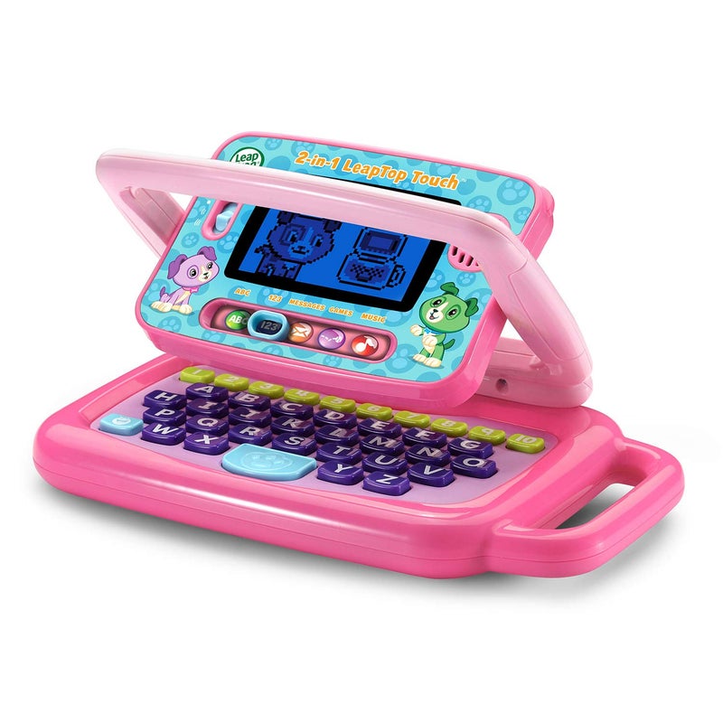 LeapFrog ليپ فروغ 2 في 1 ليبتوب تاتش، وردي - Image 3