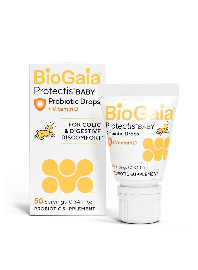 بيوجايا قطرات بروبيوتيك للأطفال من بروتيكتيس مع فيتامين د، 0.34 أونصة سائلة (10 مل) - Image 1