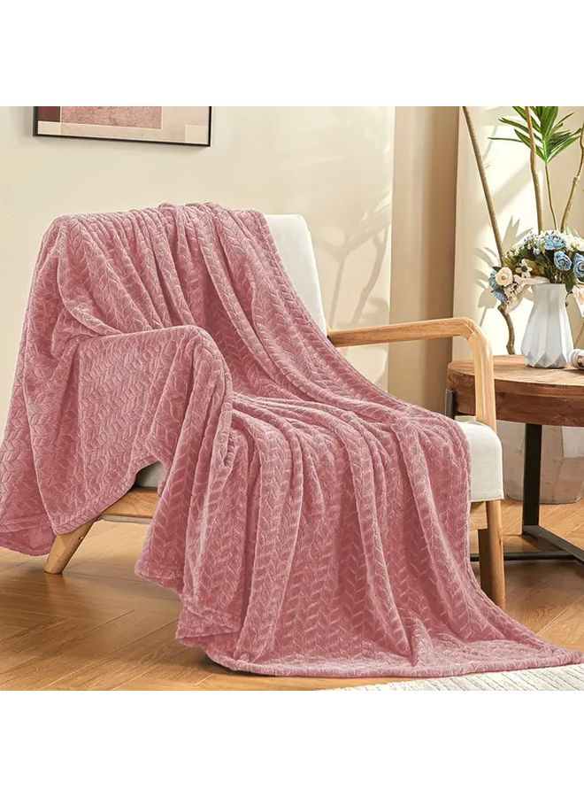 Khaki Fleece Throw Blanket 40x60 Inches Ultra Soft Lightweight Warm All Season - Image 2