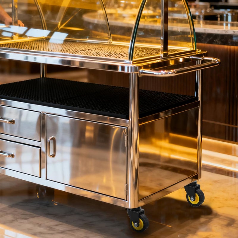 4Pcs 10X6 5X4CM Trolley Caster Wheel Replacement For Industrial Carts Mop Buckets - Image 5