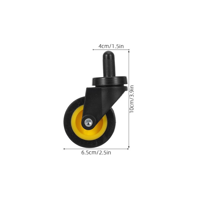 4Pcs 10X6 5X4CM Trolley Caster Wheel Replacement For Industrial Carts Mop Buckets - Image 3