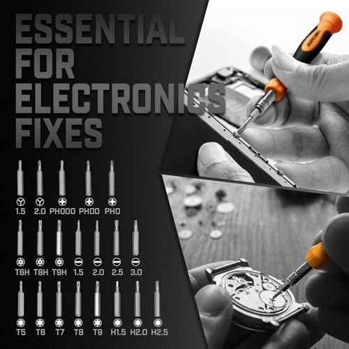 IRONCUBE Ratcheting Screwdriver Set: 56-Piece Magnetic Multi Bits Tool Kit with Case - Image 5