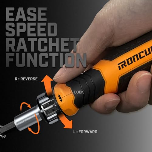 IRONCUBE Ratcheting Screwdriver Set: 56-Piece Magnetic Multi Bits Tool Kit with Case - Image 3