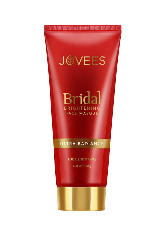 Jovees Herbal Bridal Brightening Face Masque Pack | Ultra Radiance | With Orange Peel And Turmeric Extract | For All Skin Types | 100GM