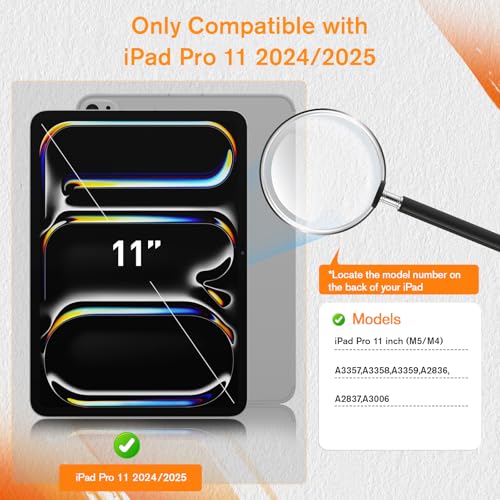 KCT PaperNano Screen protector Compatible with iPad Pro 11 inch M5 2025 / M4 2024, Paper Nano-Texture Film for Drawing, Nib Friendly, Anti-Glare-2 Pack - Image 2